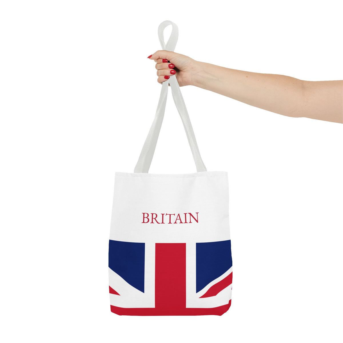 Personalized UK Flag Tote Bag, Custom Name British Heritage Bag, Union Jack Travel Beach Tote, Britain Pride Gift - Proud & Loyal