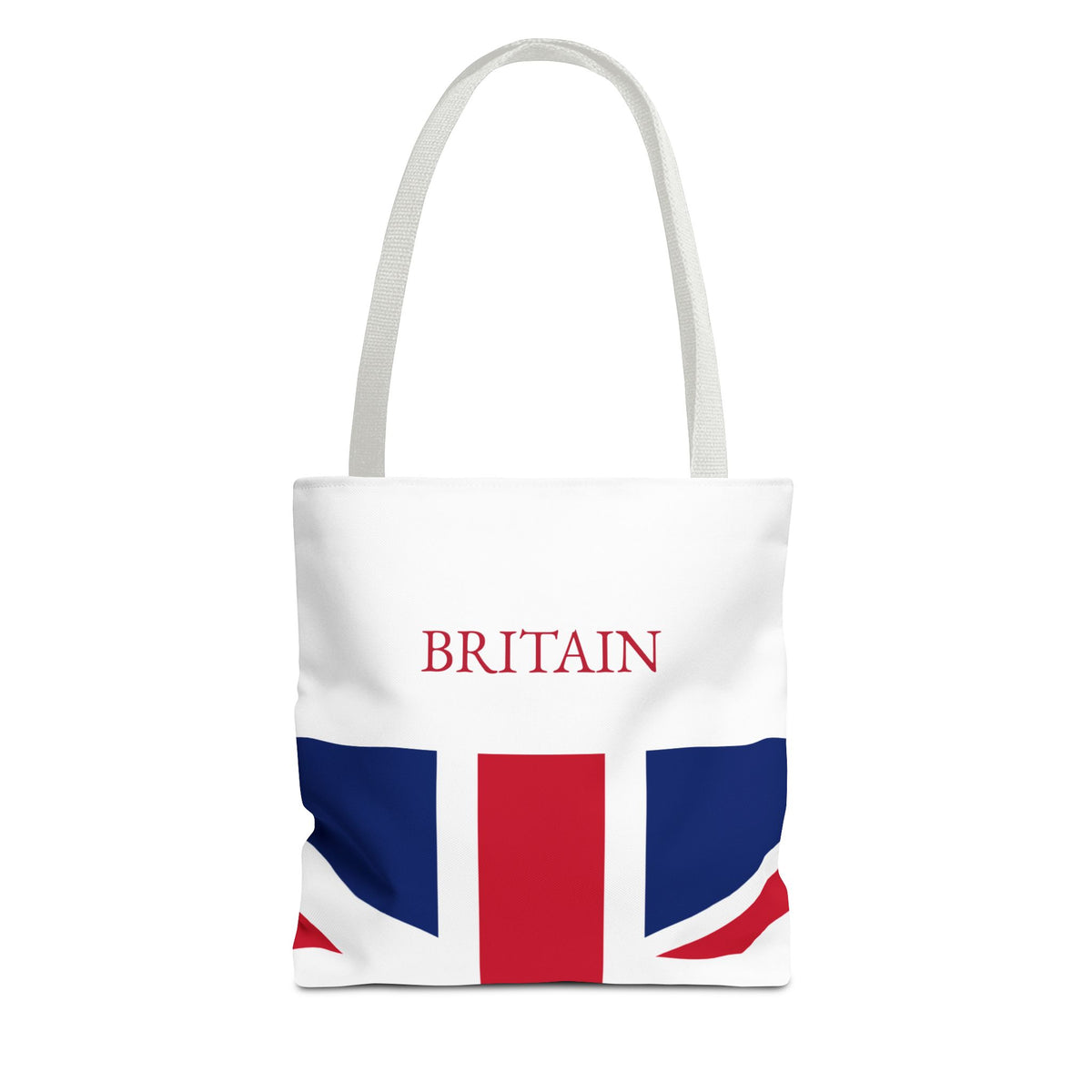 Personalized UK Flag Tote Bag, Custom Name British Heritage Bag, Union Jack Travel Beach Tote, Britain Pride Gift - Proud & Loyal