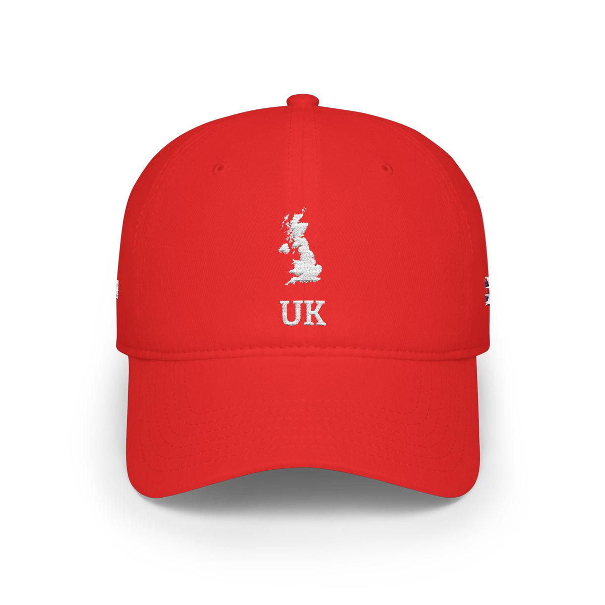 Personalized UK Heritage Hat, British Flag Embroidered Cap, Custom Initials, United Kingdom Map Low Profile Hat, British Gift, Country Shape - Proud & Loyal
