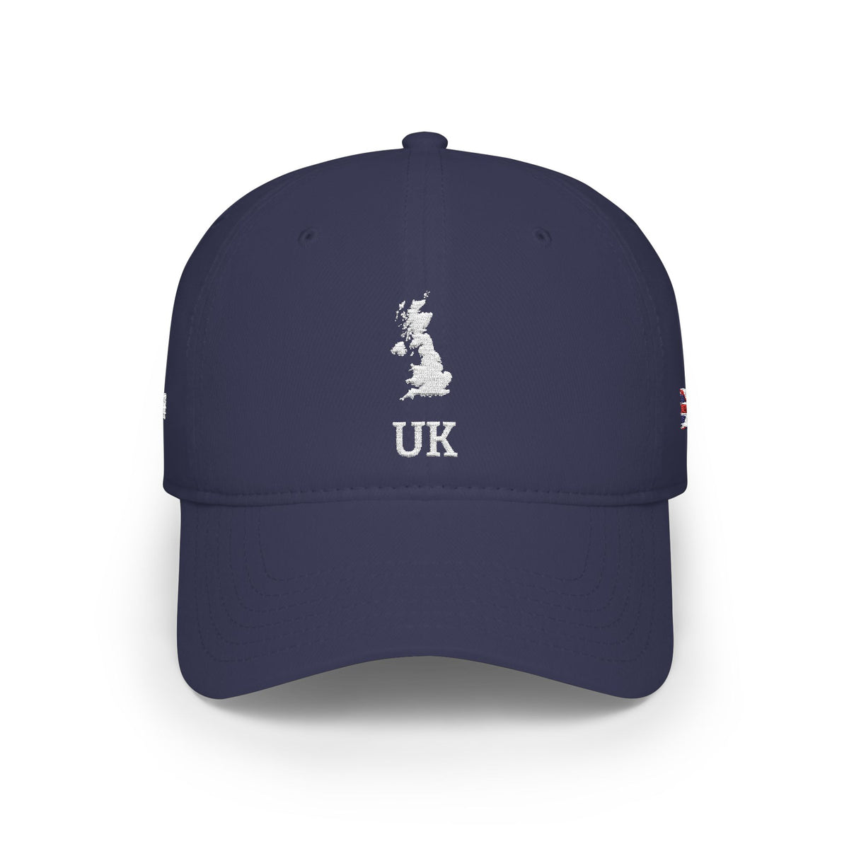 Personalized UK Heritage Hat, British Flag Embroidered Cap, Custom Initials, United Kingdom Map Low Profile Hat, British Gift, Country Shape - Proud & Loyal
