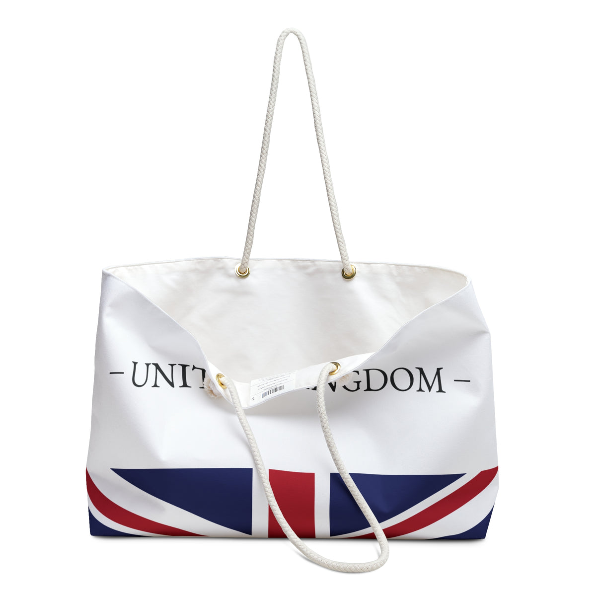 Personalized UK Weekender Bag, British Flag Travel Bag, Custom Name Heritage Tote, England Vacation Overnight Bag - Proud & Loyal
