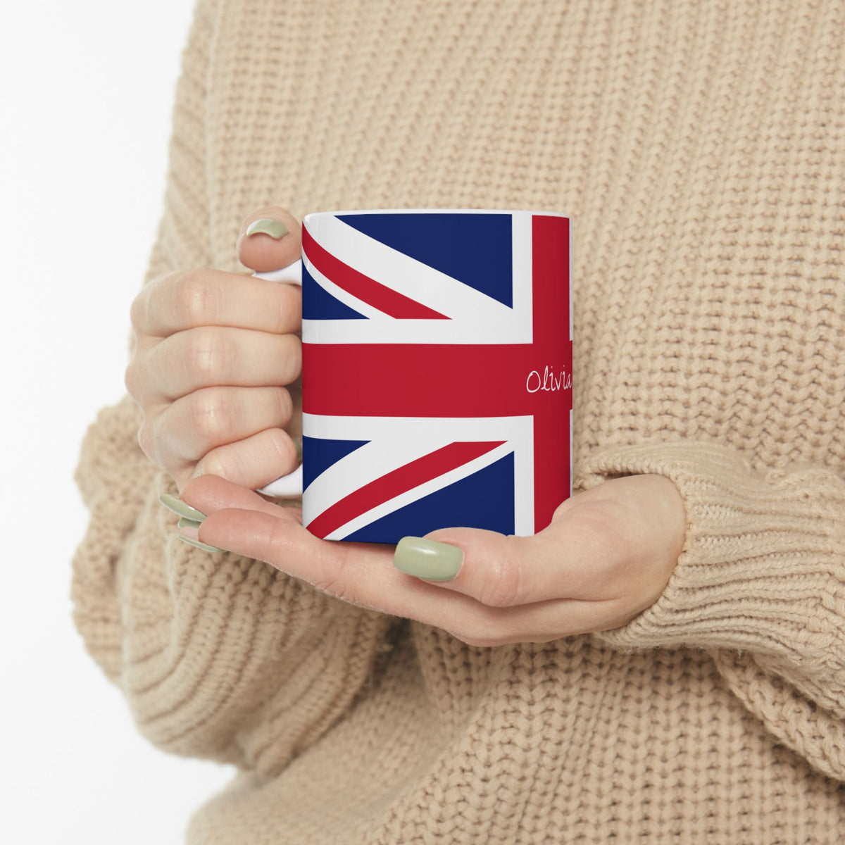 Personalized Union Jack United Kingdom Flag Mug | British Flag Ceramic Coffee Cup, New Citizen, Britain Naturalization Gift, Heritage Gift - Proud & Loyal