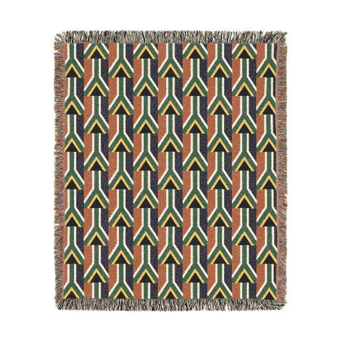 South African Flag Checkered Pattern Woven Blanket | South Africa Throw Pillow - Proud & Loyal