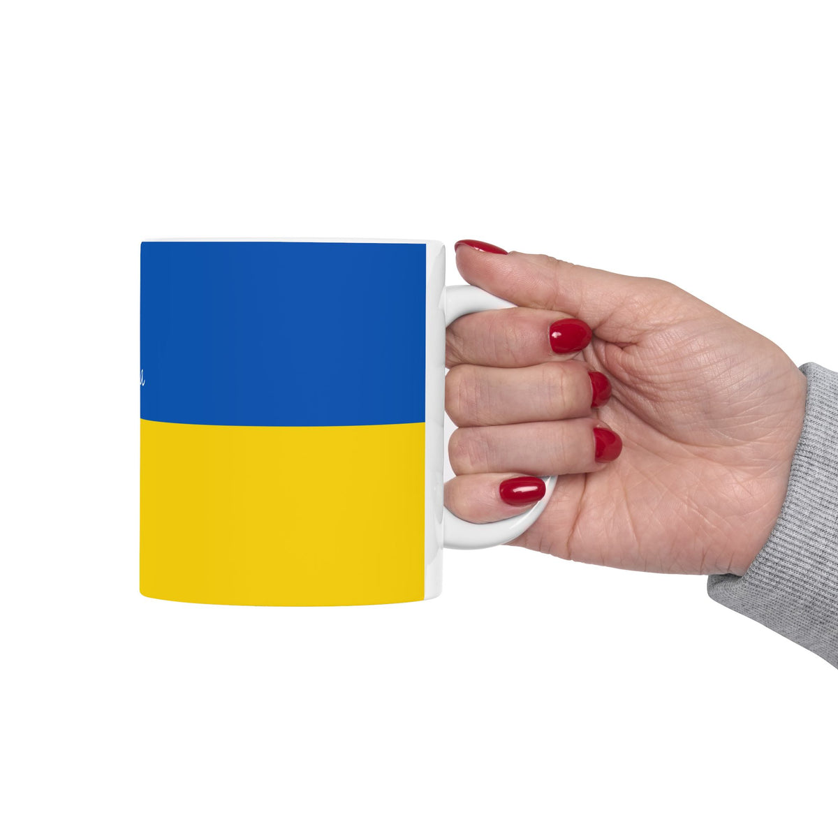 Ukraine Custom Signature Mug, Personalized Heritage Coffee Cup, Tea Mug, Signature Handwritten Ukraine Flag Ceramic Gift - Proud & Loyal