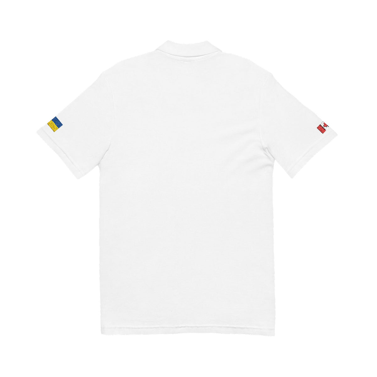 Ukrainian Canadian Embroidered Polo Shirt | Ukraine Canada Dual Heritage Polo | Personalized Initials | Two Flag Heritage Gift - Proud & Loyal