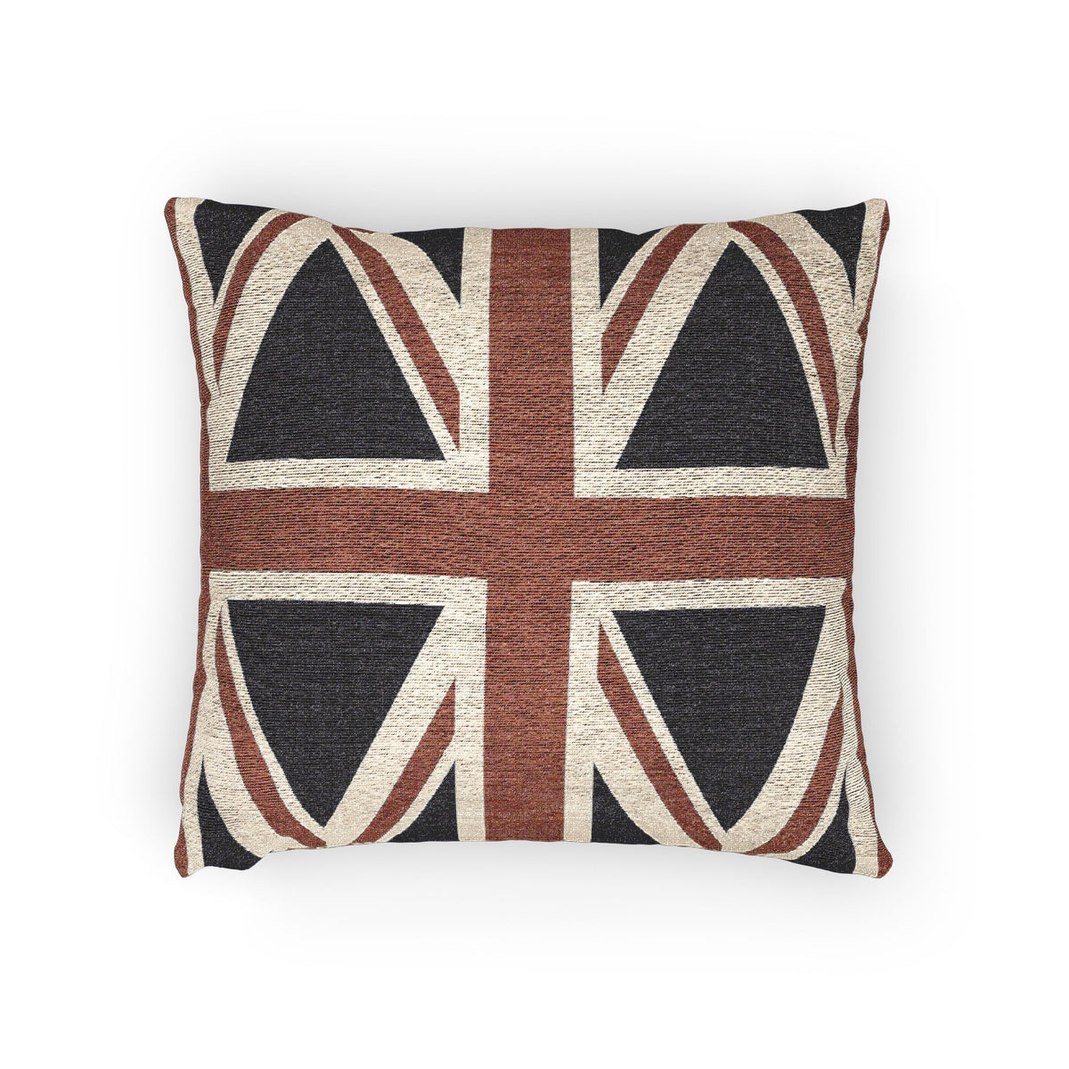 United Kingdom Flag Distressed Union Jack Woven Pillow | British Flag Decorative Pillow - Proud & Loyal