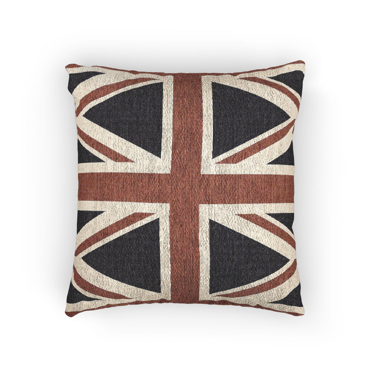 United Kingdom Flag Distressed Union Jack Woven Pillow | British Flag Decorative Pillow - Proud & Loyal