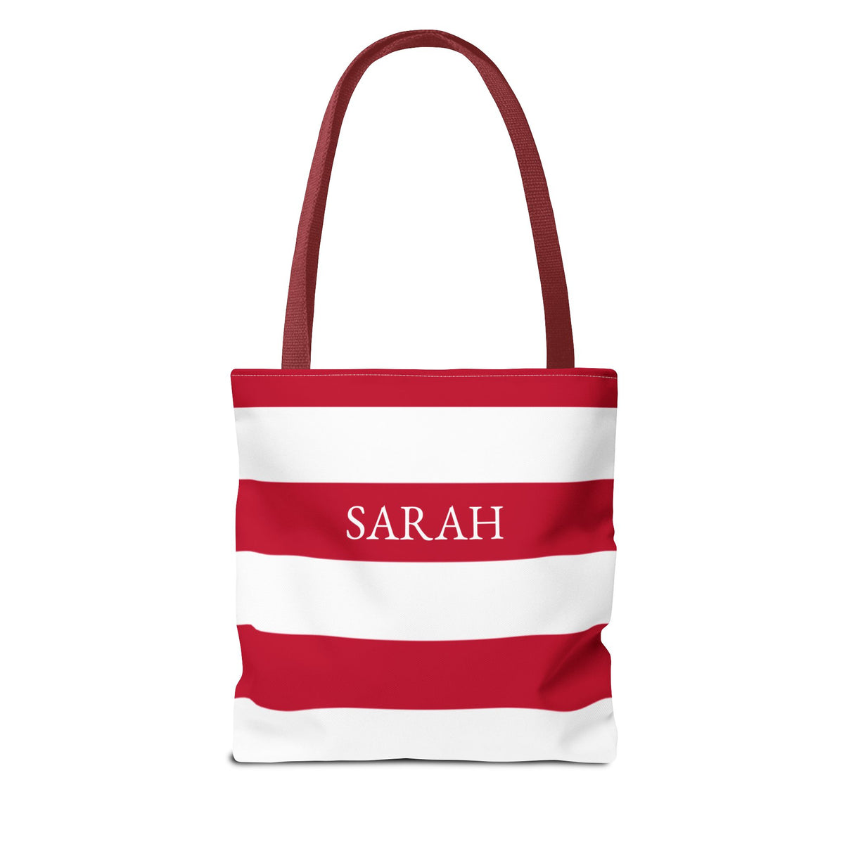 USA American Americana Resort Stripe Tote Bag, Custom Canvas Beach Bag, Large Everyday Commuter Tote, Symmetrical Patriotic Holiday Gift - Proud & Loyal