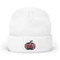 Limited Edition British UK Flag Pumpkin Embroidered Halloween Beanie, Cotton Blend Knit Hat, Union Jack Halloween Gift