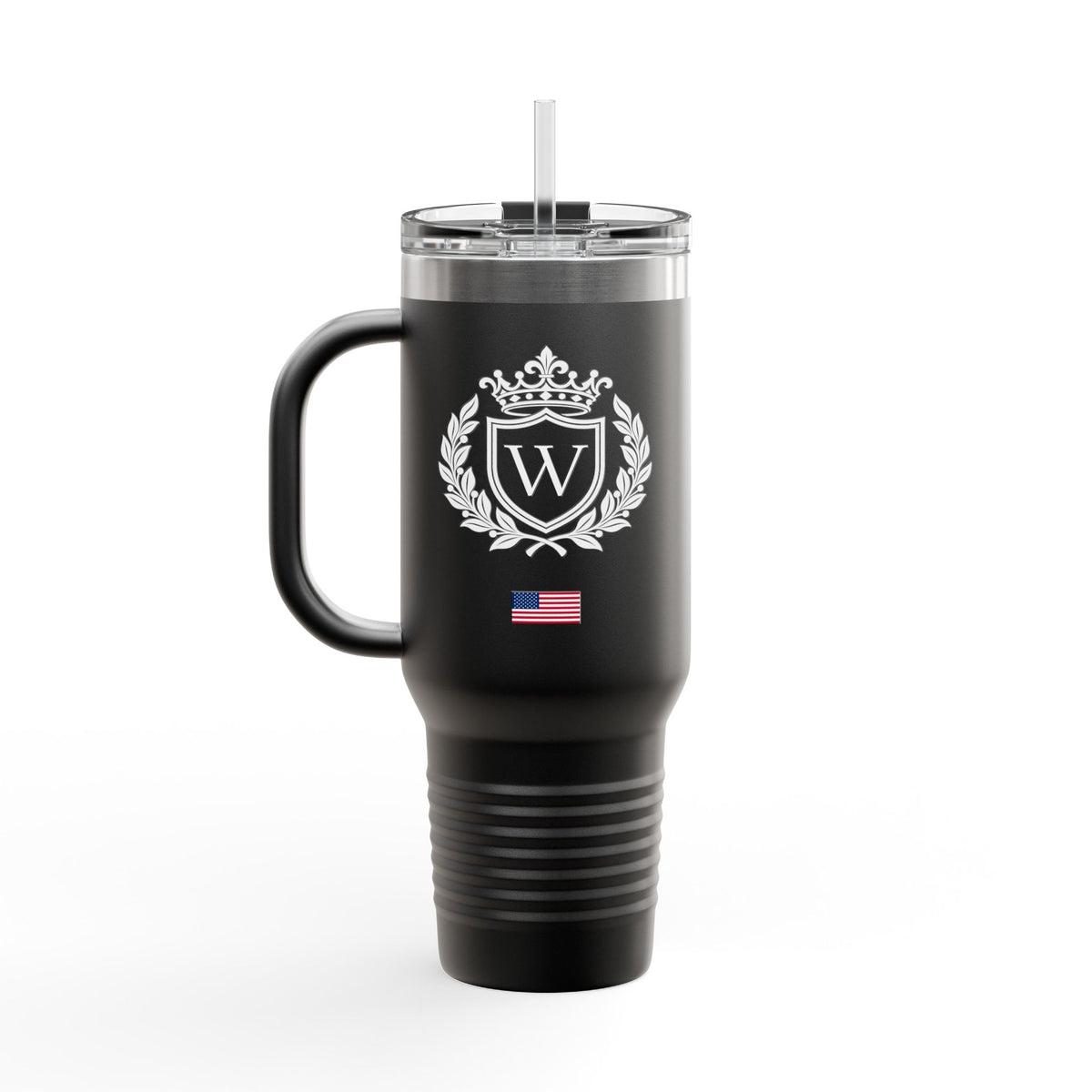World History Globe Emblem Insulated Travel Mug