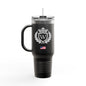 World History Globe Emblem Insulated Travel Mug