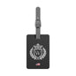 Personalized American Flag Luggage Tag - Heraldic Crest & Initial | USA Heritage Travel Accessory
