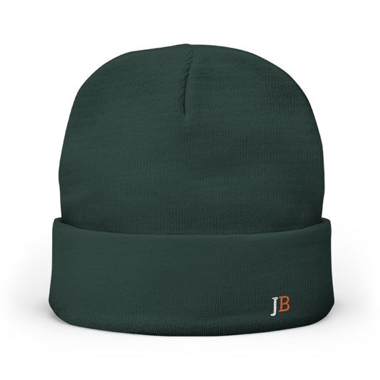 Ireland India Embroidered Beanie, Heritage Colors Cotton Blend Knit Hat, Cultural Pride Gift Green White Orange Hat