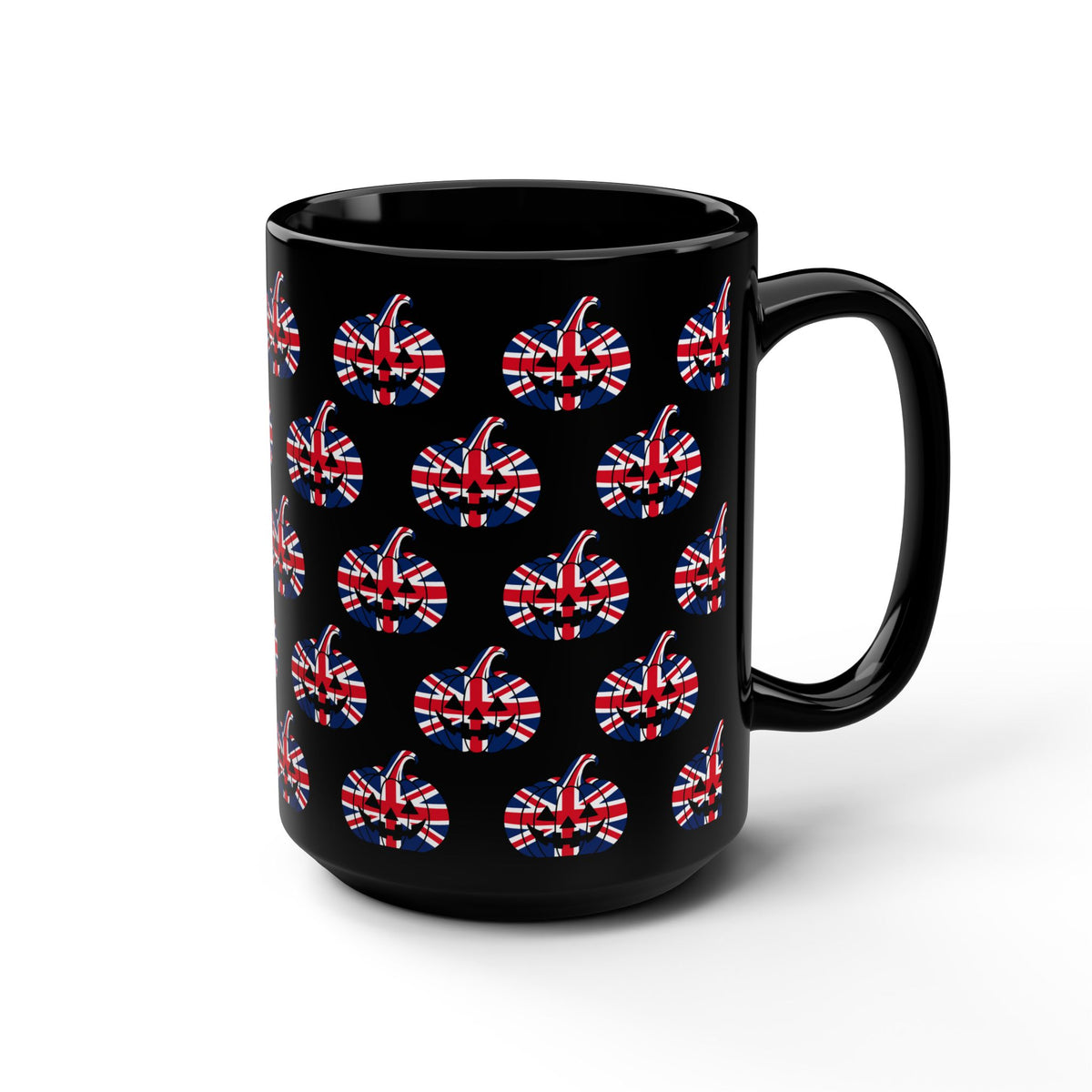 Limited Edition Union Jack Pumpkin Jack-o'-Lantern Mug | Halloween Pumpkin Mug