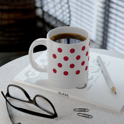 Personalized Japan Flag Mug, Custom Japanese Heritage Coffee Cup, 20oz Ceramic Mug, Red White Rising Sun Flag Pattern, Japan Gift
