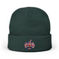Limited Edition British UK Flag Pumpkin Embroidered Halloween Beanie, Cotton Blend Knit Hat, Union Jack Halloween Gift