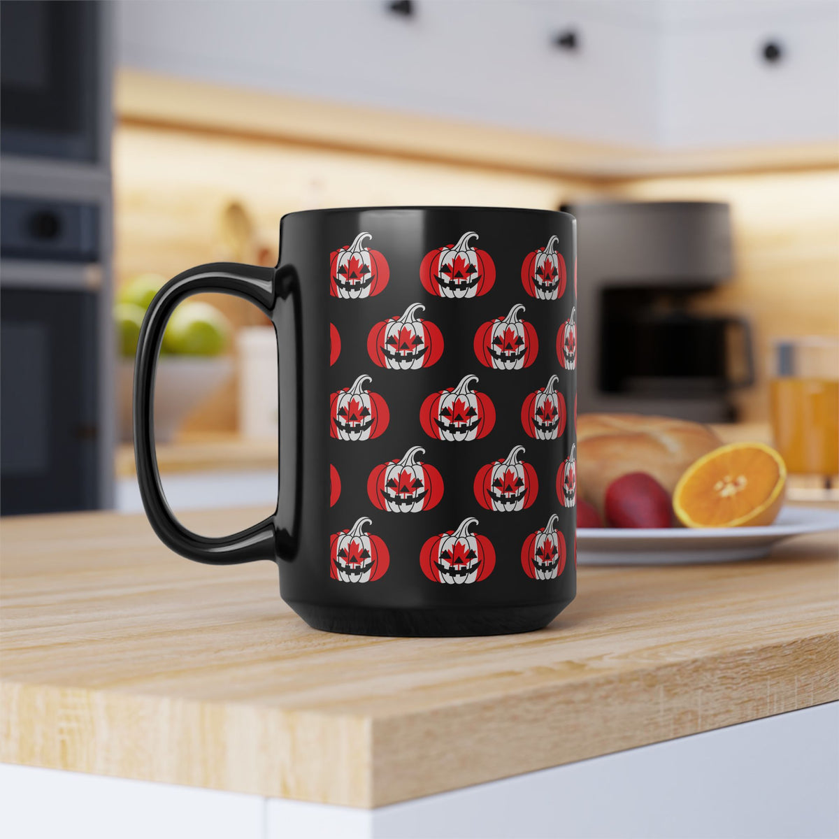 Limited Edition Jack O Lantern Canadian Flag Mug