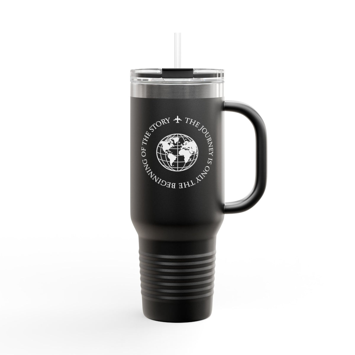 World History Globe Emblem Insulated Travel Mug