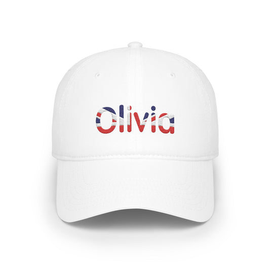 Personalized Your Name in UK Flag Letters Name Baseball Cap, Custom Embroidered British Heritage Hat, Cotton Dad Hat, Union Jack Gift