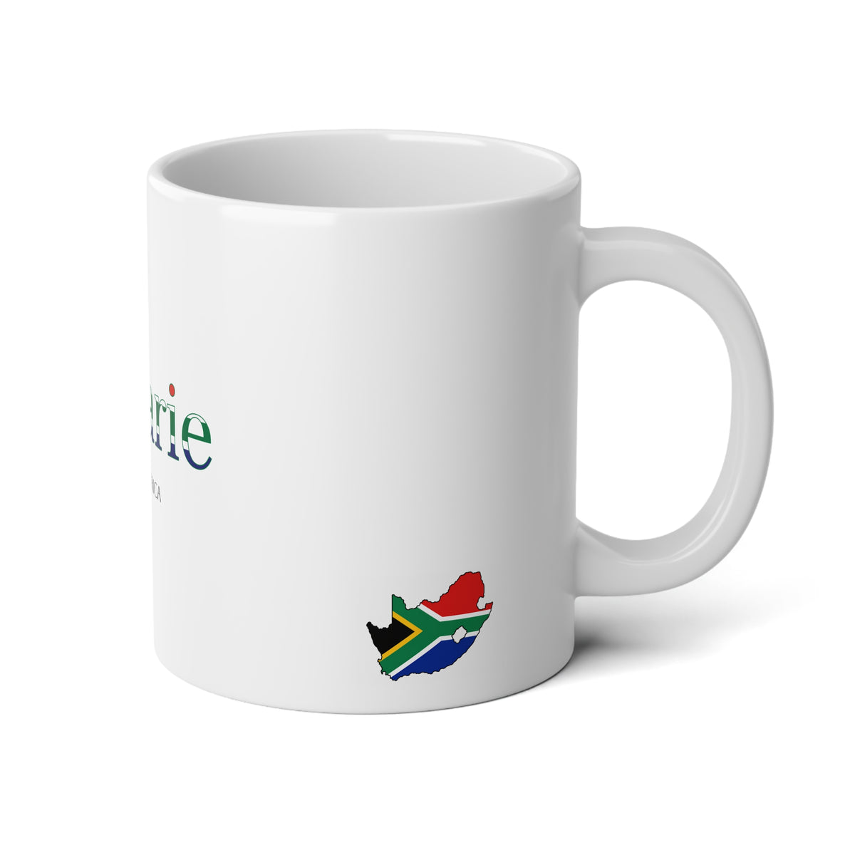 Personalized South Africa Flag Name Mug, Custom South African Heritage Coffee Cup, 20oz Ceramic Mug, South Africa Gift, Heritage Gift