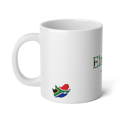 Personalized South Africa Flag Name Mug, Custom South African Heritage Coffee Cup, 20oz Ceramic Mug, South Africa Gift, Heritage Gift