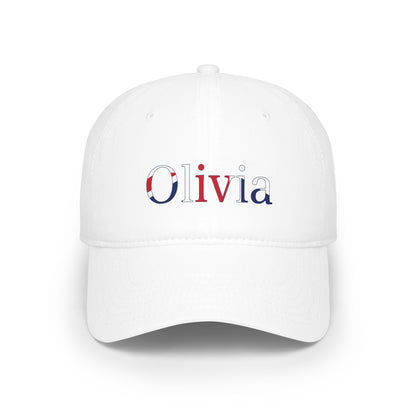 Personalized Your Name in UK Flag Letters Low Profile Baseball Cap, Custom British Heritage Dad Hat, Union Jack Cotton Cap, British Gift