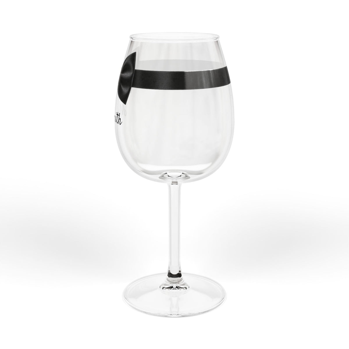 Personalized Destination Wedding Wine Glass for Groom, Custom Mr Glass with Country Flag, 12oz Bow Tie Wedding Stemware, Husband Gift