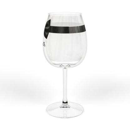 Personalized Destination Wedding Wine Glass for Groom, Custom Mr Glass with Country Flag, 12oz Bow Tie Wedding Stemware, Husband Gift