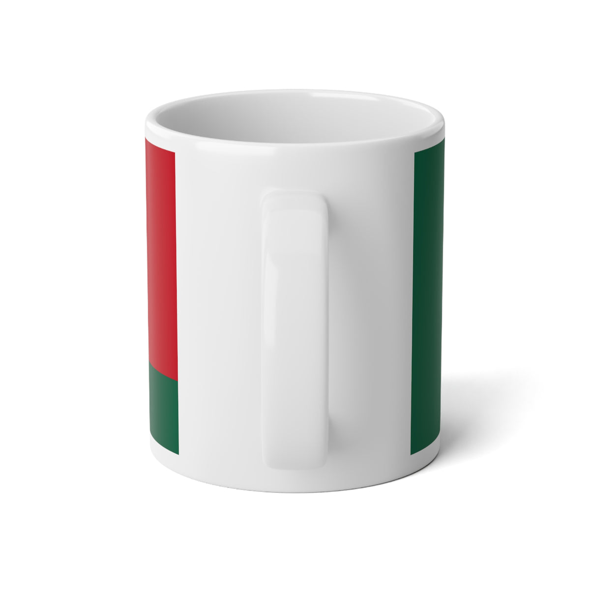 Personalized Mexico Flag Mug, Custom Mexican Heritage Coffee Cup, 20oz Ceramic Mug, Red White Green Flag Pattern, Mexico Gift