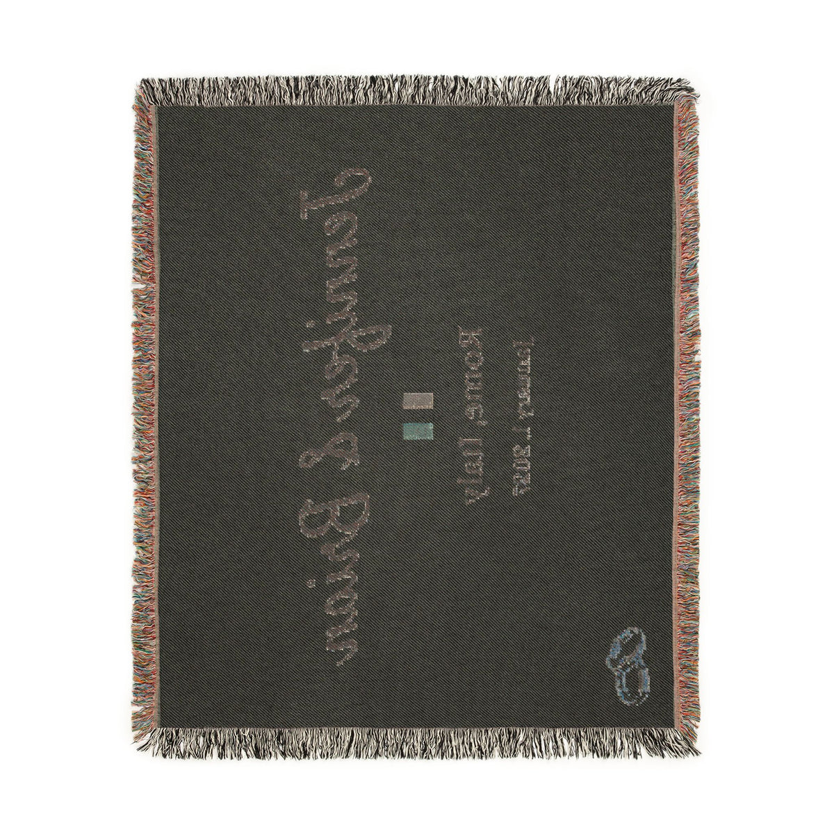 Personalized Destination Wedding Woven Blanket, Custom Couple Name, Wedding Date and Country Flag, 60x50 Cotton Throw, Wedding Keepsake Gift