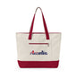 Personalized Your Name in Australian Flag Letters Canvas Tote Bag, Custom Australia Flag Zippered Tote, Australian Heritage Gift