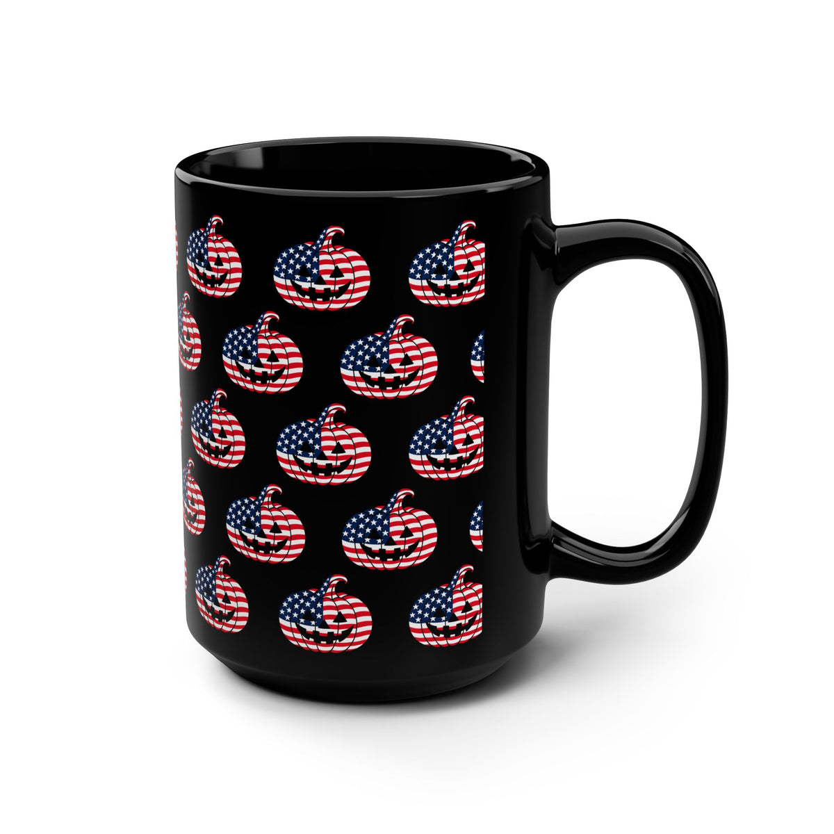Limited Edition American Flag Jack-O'-Lantern Mug | Black 15oz