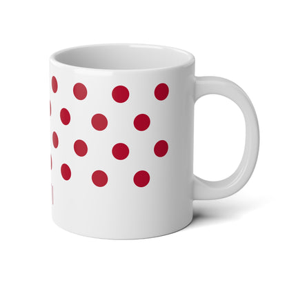 Personalized Japan Flag Mug, Custom Japanese Heritage Coffee Cup, 20oz Ceramic Mug, Red White Rising Sun Flag Pattern, Japan Gift