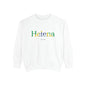 Personalized Brazil Flag Name Sweatshirt, Custom Brazilian Heritage Crewneck, Garment Dyed Cotton Sweatshirt, Brazil Gift