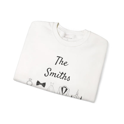 Personalized Bride Destination Wedding Sweatshirt, Custom Wedding Location and Date Crewneck, Honeymoon Outfit, Newlywed Gift for Wife