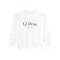 Personalized UK Flag Name Sweatshirt, Custom British Heritage Crewneck, Garment Dyed Cotton Sweatshirt, Union Jack Gift