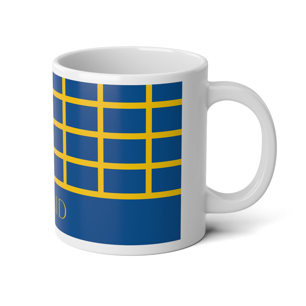 Personalized Sweden Flag Mug, Custom Swedish Heritage Coffee Cup, 20oz Ceramic Mug, Swedish Flag Pattern, Sweden Gift