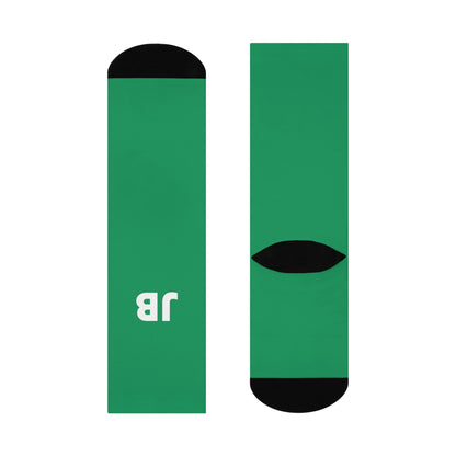 Personalized Ireland Flag Socks, Custom Initials Irish Heritage Crew Socks, Cushioned Irish Gift
