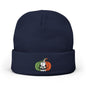 Limited Edition Irish Ireland Flag Pumpkin Embroidered Halloween Beanie, Cotton Blend Knit Hat, Irish Heritage Halloween Gift