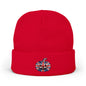 Limited Edition British UK Flag Pumpkin Embroidered Halloween Beanie, Cotton Blend Knit Hat, Union Jack Halloween Gift