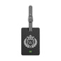 Personalized Brazilian Flag Luggage Tag - Heraldic Crest & Initial | Brazil Heritage Travel Accessory