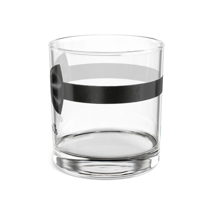 Personalized Destination Wedding Rocks Glass, Custom Black Bow Tie Mr Groom Cocktail Glass, 10oz Whiskey Tumbler, Flag, Husband Wedding Gift