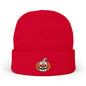 Limited Edition Canadian Canada Flag Pumpkin Embroidered Halloween Beanie, Cotton Blend Knit Hat, Maple Leaf Heritage Halloween Gift