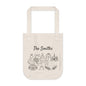 Personalized Destination Wedding Tote Bag, Custom Organic Cotton Wedding Bag, Bride & Groom Travel Tote, Honeymoon Gift, Wedding Welcome Bag