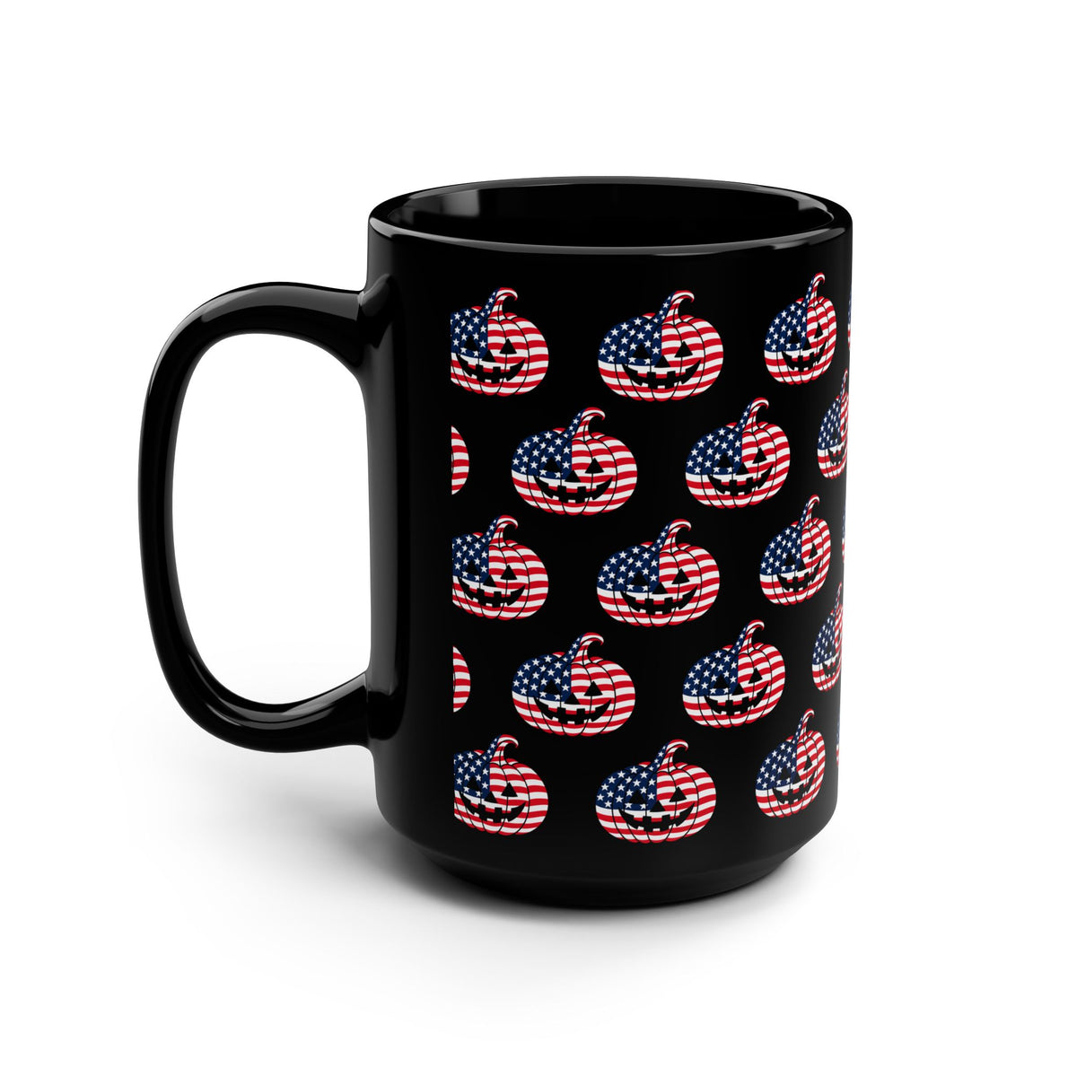 Limited Edition American Flag Jack-O'-Lantern Mug | Black 15oz