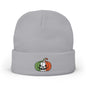 Limited Edition Irish Ireland Flag Pumpkin Embroidered Halloween Beanie, Cotton Blend Knit Hat, Irish Heritage Halloween Gift