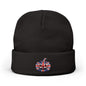 Limited Edition British UK Flag Pumpkin Embroidered Halloween Beanie, Cotton Blend Knit Hat, Union Jack Halloween Gift