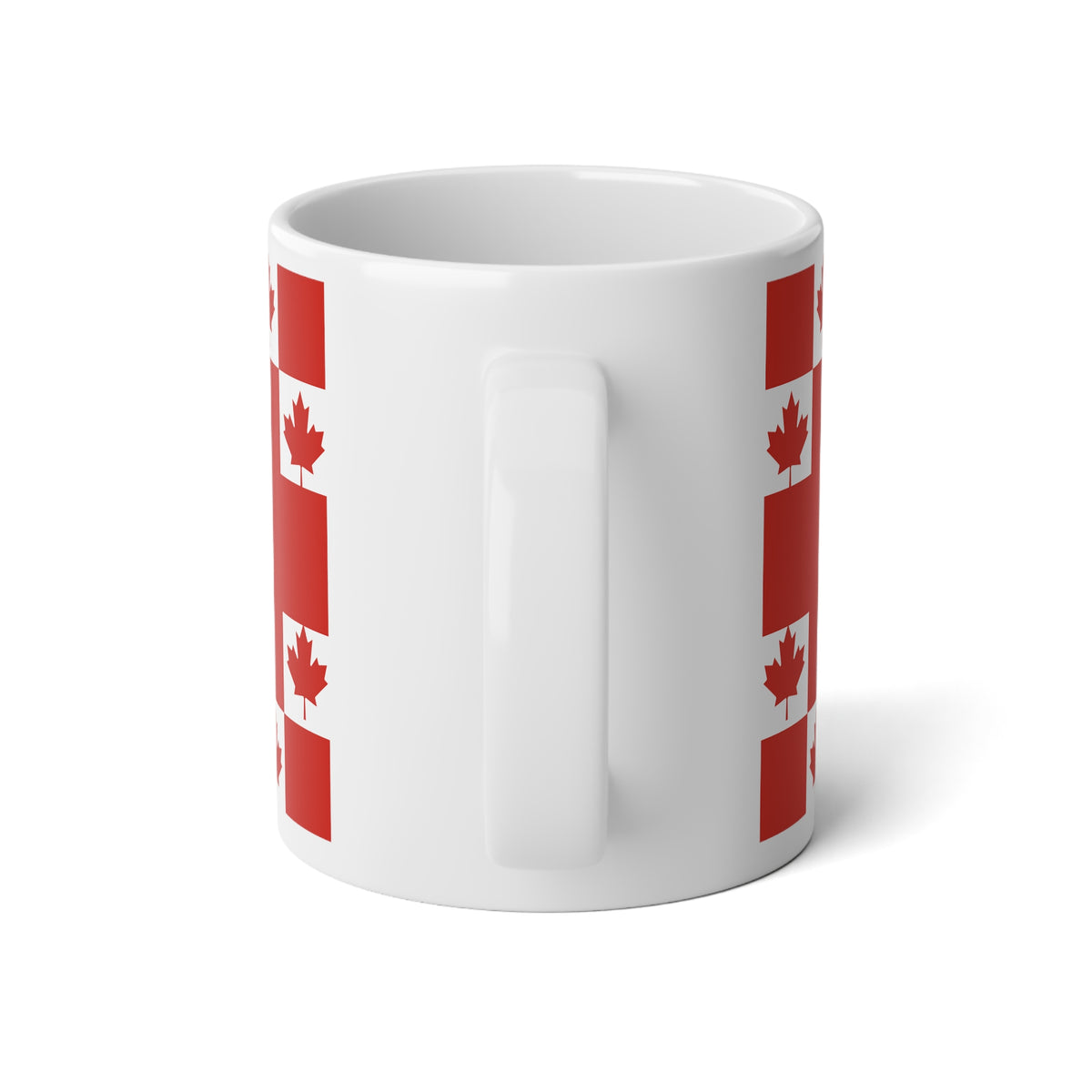 Personalized Canada Flag Mug, Custom Canadian Heritage Coffee Cup, 20oz Ceramic Mug, Red White Maple Leaf Pattern, Canada Gift