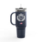 World History Globe Emblem Insulated Travel Mug