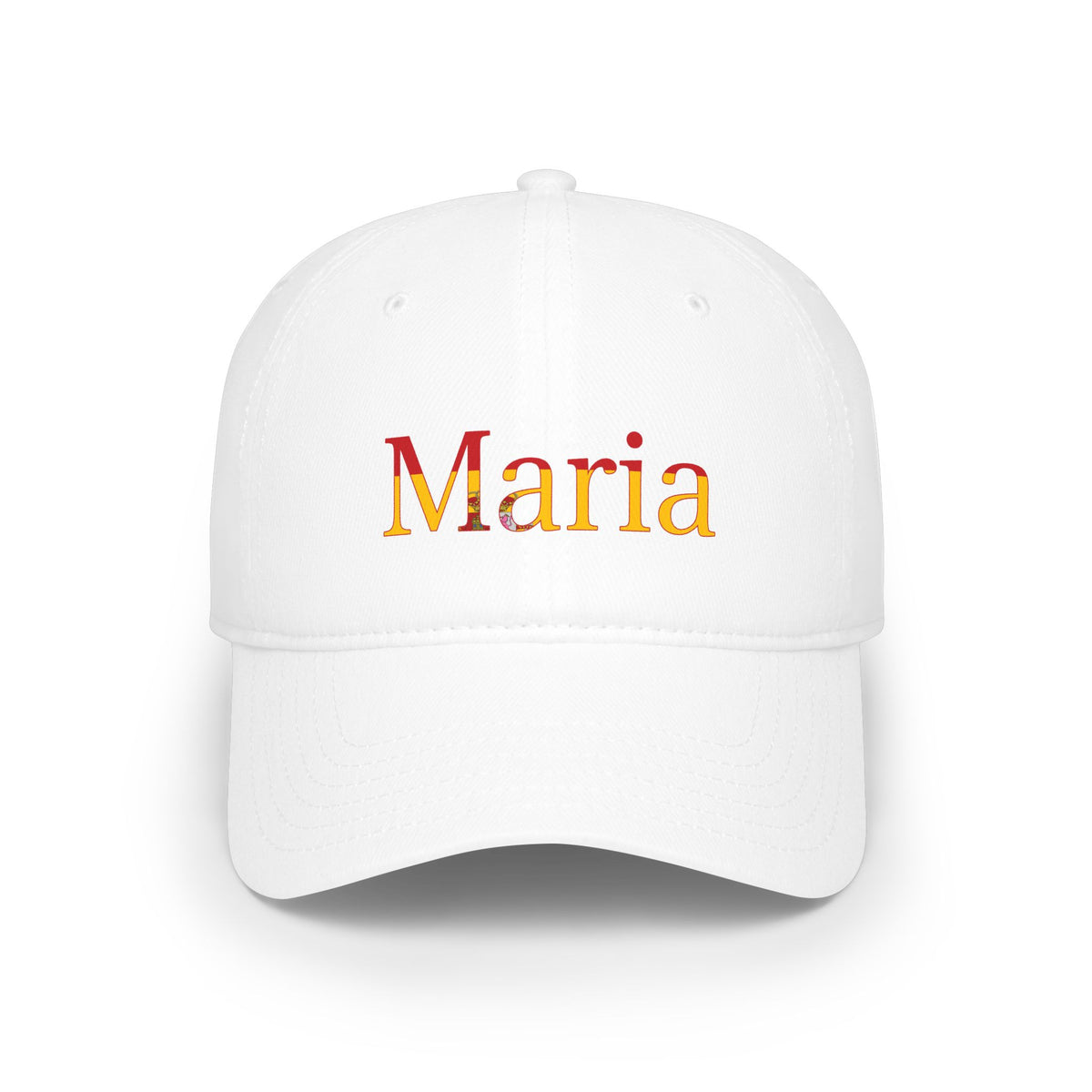 Personalized Spain Flag Name Low Profile Baseball Cap, Custom Spanish Heritage Dad Hat, Cotton Cap, Spanish Gift